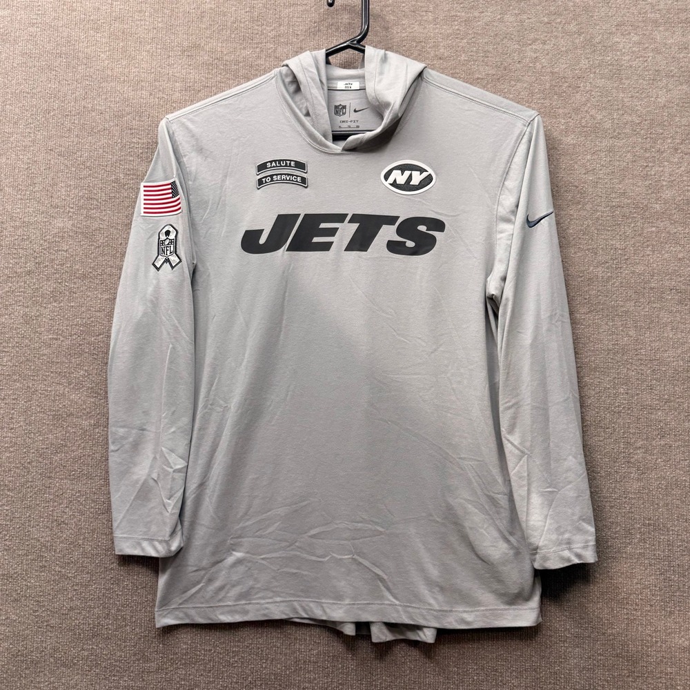 Nike New York Jets Salute to Service Team Issued Coach Tony Oden Hoodie XL